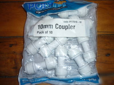 Pack of 10. 10MM couplers
