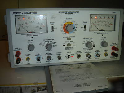 Sencore PA81 stereo power amplifier analyzer / working
