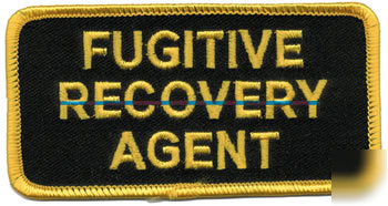 Fugitive recovery agent hat or jacket patch