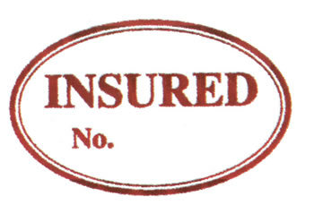 Insured rubber stamp