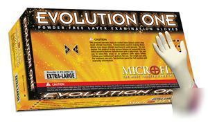 Microflex evolution one powder free latex gloves 1000 m