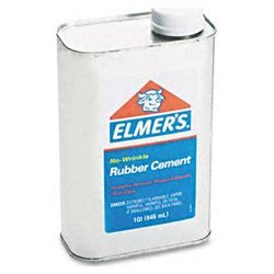 New elmer's rubber cement, 1QT, repositionable rubbe...