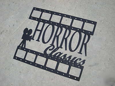 Steel home theater sign. 