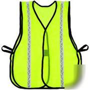 New lime green high visibility safety vest v florescent 
