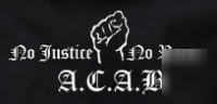 Acab no justice no peace (a.c.a.b ultras) heat transfer