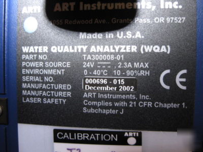 Arti water quality analyzer city county testing WQA1000