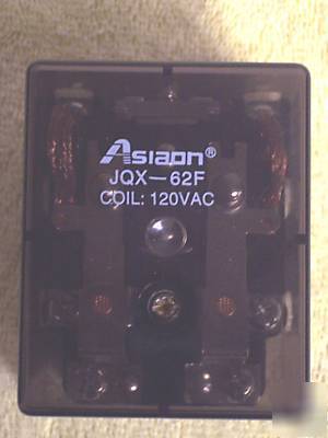 Asiaon JQX62F voltage power relay 120V 80A-120A 2HP
