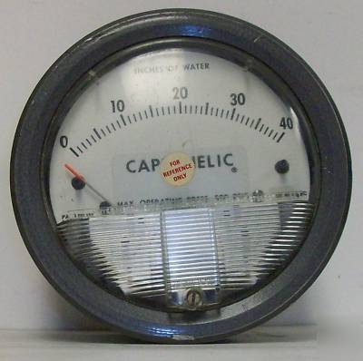 Dwyer capsuhelic differential pressure gauge 4040 