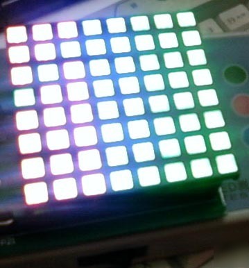 Lot of 10 rgb full color 8*8 dot matrix led display 2.4