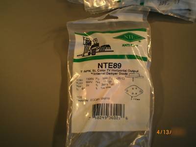 Lot of 5 NTE89 nte 89 npn transistor ECG89 SK9119 