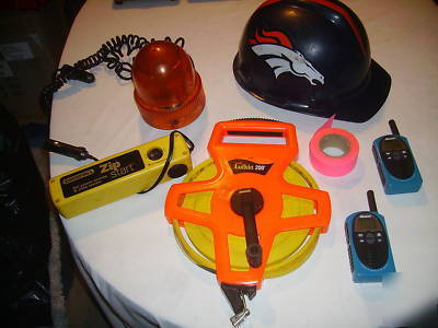 Lot civil construction tools, lufkin,broncos hardhat T9