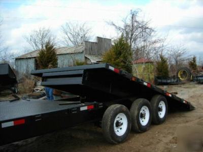 17 + 9 deck over tilt bed trailer 21,000 # gvwr 2010