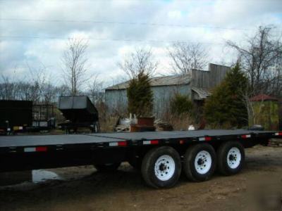 17 + 9 deck over tilt bed trailer 21,000 # gvwr 2010