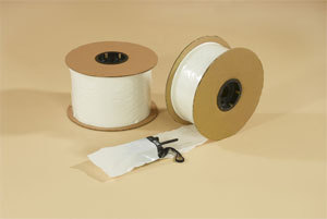 750 - 12X14 2 mil bags on rolls w/white frt./clr. back