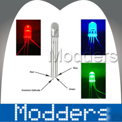 50 pcs 5MM rgb led 4000MCD common cathode & free r