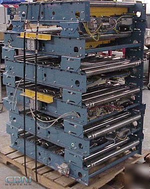 6 belt transfer power roller conveyor section 30