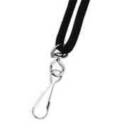 Black hook fastener breakaway lanyard - 34IN