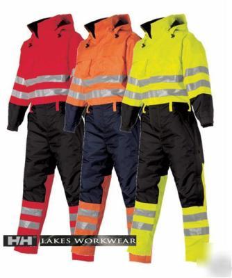 Helly hansen ludvika suit, hi vis, waterproof - xlarge