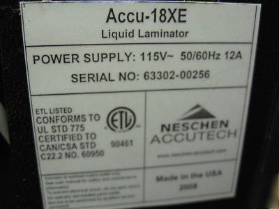 Neschen liquid laminator