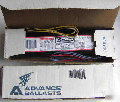 New lot of 2 advance fluorescent ballast v-2S40-1-tp