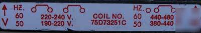 New siemens furnas 75D73251C magnetic coil 240/480 vac