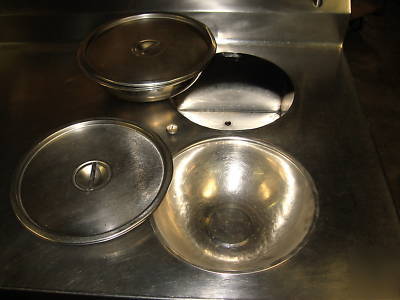  stainless steel heated donut finishing / glazing table