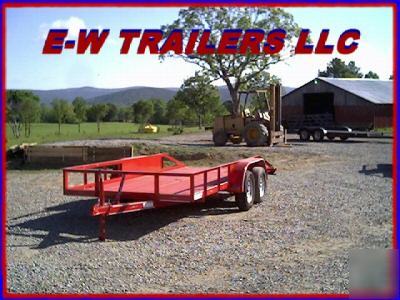 New 2010 16' utility lowboy trailer