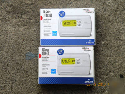 (2) white rodgers 80 series 1F80-361 thermostat