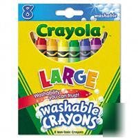 Binney & smith washable crayons, twistable, eight co...
