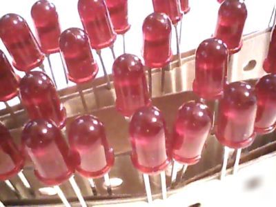 Bright red led's, 5MM lot of 50 pcs.