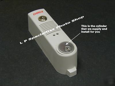 Detex eax-500 exit door alarm - complete w/key control