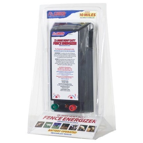 Fi-shock battery powered heavy duty fence energizer