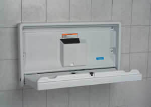 Koala horizontal white granite changing STATIONKB100-05
