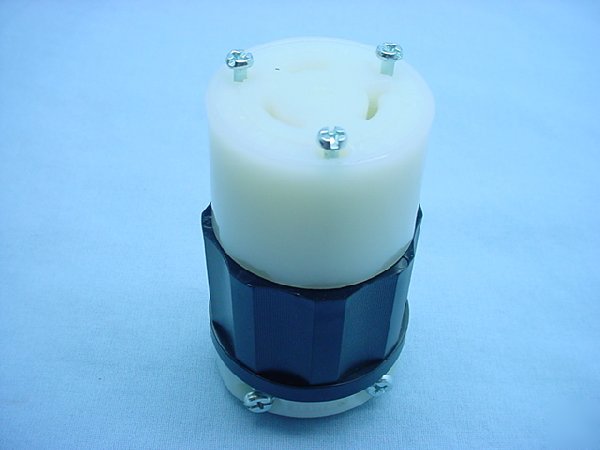 Leviton L12-20 locking connector plug twist 20A 480V 3Ã¸