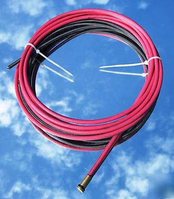 Mig liner red steel 0.9-1.2MM x 5.0MTR (binzel style)