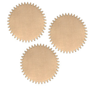 Official foil seals 50 pcs - gold