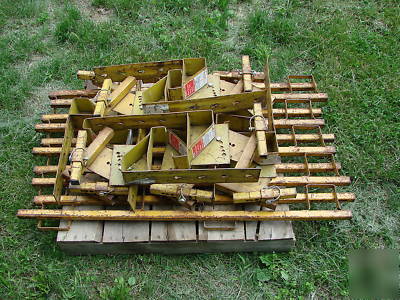Set of ten acro #12070 roof safety guardrail roof jacks