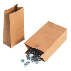 Shoplet select kraft hardware bags 7 18 x 4 12 x 13 34
