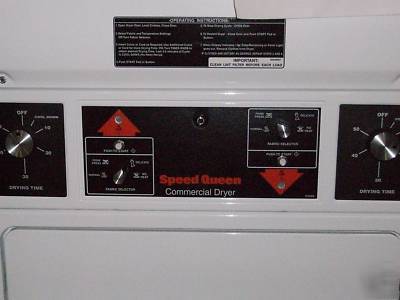 Speed queen SSE807 commercial double stack dryers