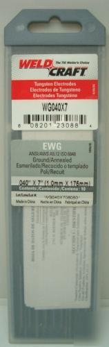 Weldcraft tungsten electrode rare earth .040