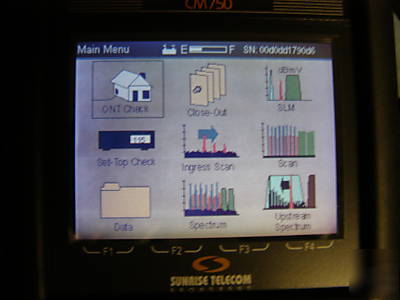 Sunrise telecom CM750 analog&digital slm network analyz