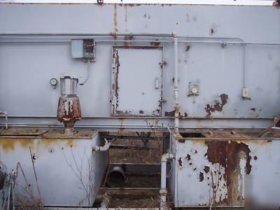 36 ft. 3 stage paint wash system conveyor line booth