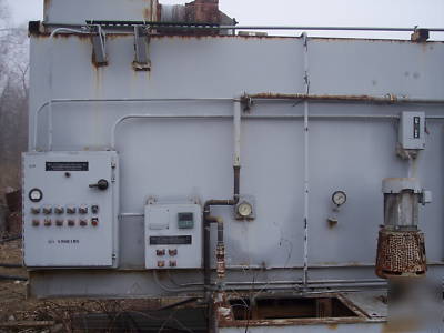 36 ft. 3 stage paint wash system conveyor line booth