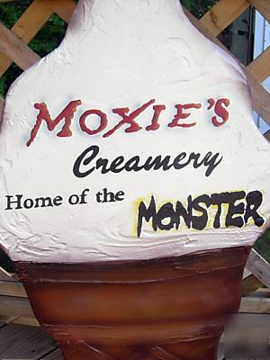 Giant 3 ft + wood ice cream cone sign personalized free