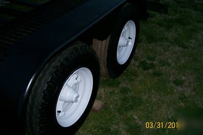 Heavy equipment & utility 18 long 6FT 5IN wide dob axle