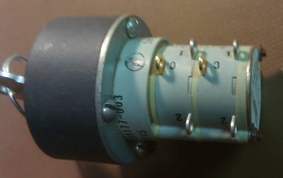 Key switch security 115VAC 5AMP/4 pole double throw nos