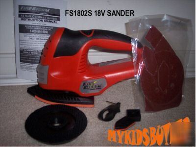 New >black decker 18V firestorm finish & orbital sander