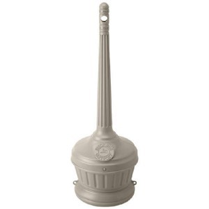 Outdoor patio smokers cigarette butt ashtray receptacle
