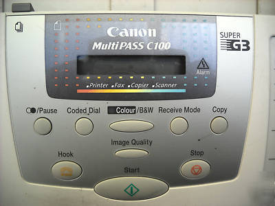 *canon multipass C100 G3 printer/fax/copier/scanner*