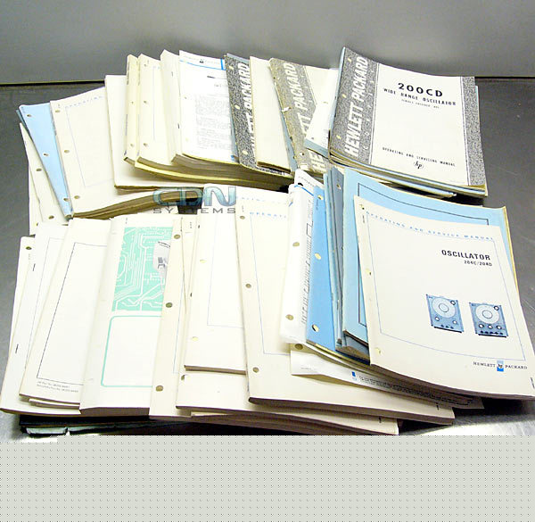 43 vintage hp hewlett packard test equipment manuals 